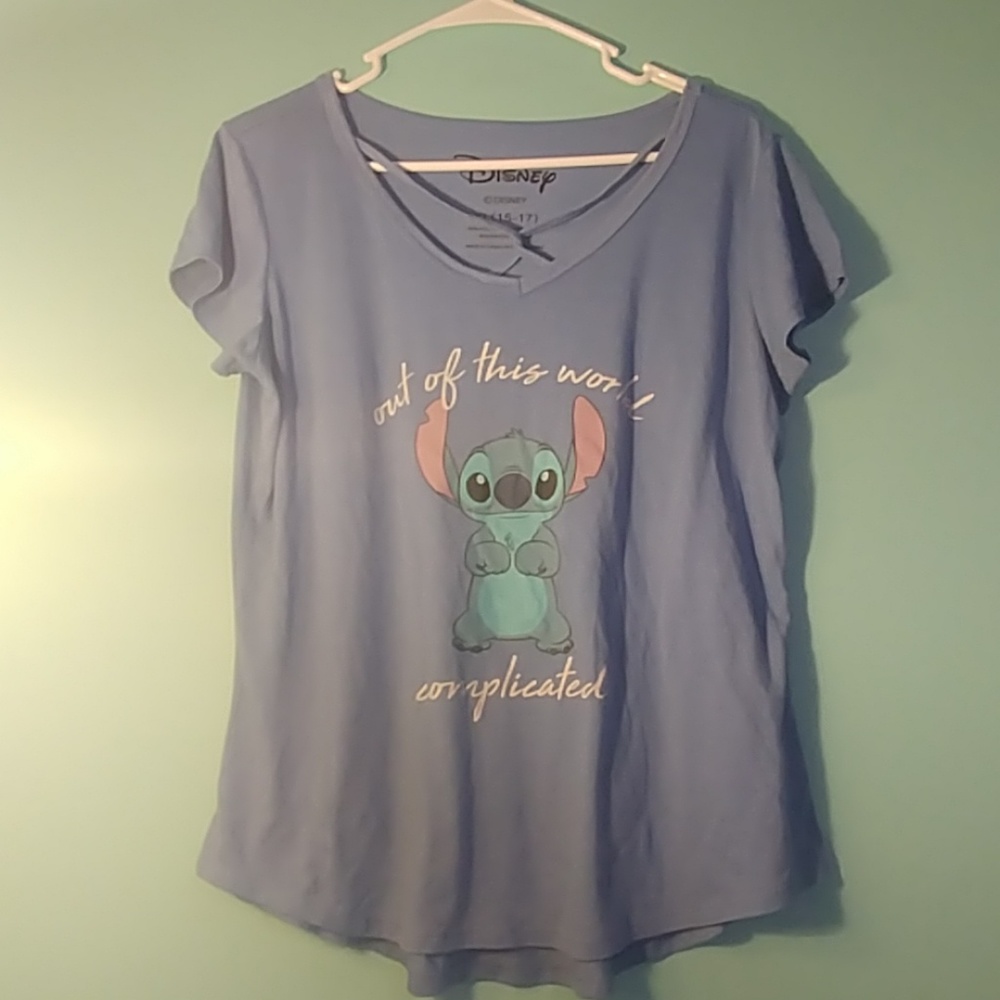 Disney stitch criss-cross shirt